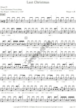 Last Christmas Wham! Full Drum Transcription / Drum Sheet Music COPYDRUM