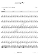 Amazing Day Coldplay Full Drum Transcription / Drum Sheet Music COPYDRUM