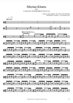 Siberian Khatru Yes Full Drum Transcription / Drum Sheet Music Realsongbook