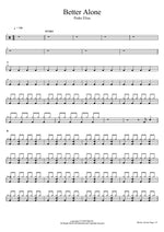 Better Alone Peder Elias Full Drum Transcription / Drum Sheet Music COPYDRUM
