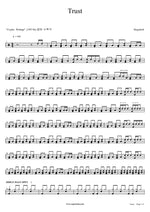 Trust Megadeth Full Drum Transcription / Drum Sheet Music COPYDRUM