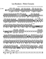 Pobre Corazón Los Bunkers Full Drum Transcription / Drum Sheet Music Carlos Dias Aidos