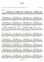 3 Rs Jack Johnson Full Drum Transcription / Drum Sheet Music COPYDRUM