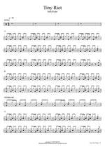 Tiny Riot Sam Ryder Full Drum Transcription / Drum Sheet Music COPYDRUM