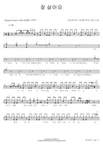 Live Well (잘 살아요) Buzz (버즈) Full Drum Transcription / Drum Sheet Music COPYDRUM