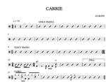 Carrie Europe Simplified Drum Transcription / Drum Sheet Music Daniel Galaz