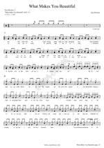 What Makes You Beautiful One Direction Full Drum Transcription / Drum Sheet Music COPYDRUM