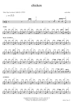 chicken Scott wilkie Full Drum Transcription / Drum Sheet Music COPYDRUM