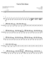 You're Not Alone Saga Full Drum Transcription / Drum Sheet Music Jaslow Drum Sheets
