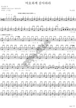 Give Thanks to the Lord (여호와께 감사하라) ANOINTING (어노인팅) Full Drum Transcription / Drum Sheet Music COPYDRUM