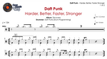Harder, Better, Faster, Stronger Daft Punk Full Drum Transcription / Drum Sheet Music Chef Cook