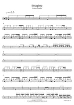 Imagine Ariana Grande Full Drum Transcription / Drum Sheet Music COPYDRUM