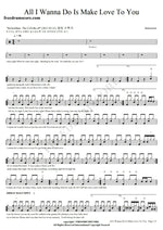 All I Wanna Do Is Make Love to You Halestorm Full Drum Transcription / Drum Sheet Music COPYDRUM