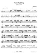 Keep Fighting' by Kevin Powell J Rod Sullivan Full Drum Transcription / Drum Sheet Music COPYDRUM
