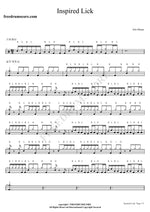 Inspired Lick Eric Moore Full Drum Transcription / Drum Sheet Music COPYDRUM
