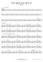 We Will Not Retreat (우린 물러서지 않으리) WELOVE Full Drum Transcription / Drum Sheet Music COPYDRUM