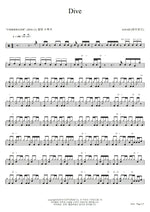 Dive A Fuzz (에이퍼즈) Full Drum Transcription / Drum Sheet Music COPYDRUM