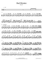 Bad Mistake Sum 41 Full Drum Transcription / Drum Sheet Music COPYDRUM