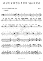 All My Life’s Actions in the Lord (내 모든 삶의 행동 주 안에) J US (제이어스) Full Drum Transcription / Drum Sheet Music COPYDRUM