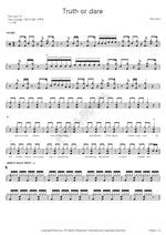 Truth or Dare The Koxx Full Drum Transcription / Drum Sheet Music COPYDRUM