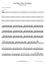 No Hay Otro Nombre Hillsong Worship Full Drum Transcription / Drum Sheet Music COPYDRUM
