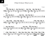 I Want to Know What Love Is Foreigner Full Drum Transcription / Drum Sheet Music Drum Sheet MX