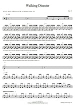 Walking Disaster Sum 41 Full Drum Transcription / Drum Sheet Music COPYDRUM