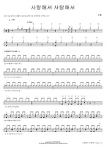 Because I Love You, Because I Love You (사랑해서 사랑해서) BooHwal (부활) Full Drum Transcription / Drum Sheet Music COPYDRUM