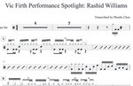 Vic Firth Performance Spotlight Rashid Williams Full Drum Transcription / Drum Sheet Music Phoebe C