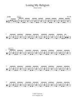 Losing My Religion - R.E.M. drum sheet music