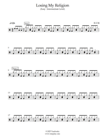 Losing My Religion - R.E.M. drum sheet music