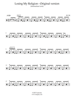 Losing My Religion - R.E.M. drum sheet music