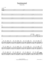 Sentimental Thomas Day Full Drum Transcription / Drum Sheet Music COPYDRUM