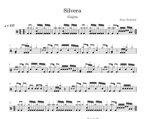 Silvera - Gojira - Full Drum Transcription / Drum Sheet Music - Renz Nederlof