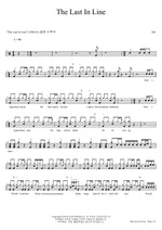 The Last in Line Dio Full Drum Transcription / Drum Sheet Music COPYDRUM