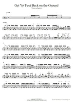 Get Yo' Feet Back on the Ground Tower of Power Full Drum Transcription / Drum Sheet Music COPYDRUM