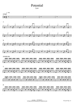 Potential Lauv Full Drum Transcription / Drum Sheet Music COPYDRUM