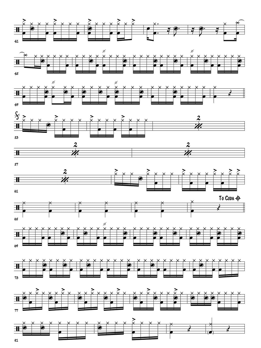 Ladeira da Preguica - Rosa Passos - Full Drum Transcription / Drum Sheet Music - FrancisDrummingBlog.com
