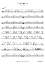 Last Ride In Green Day Full Drum Transcription / Drum Sheet Music COPYDRUM