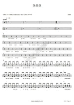 S.O.S. ABBA Full Drum Transcription / Drum Sheet Music COPYDRUM