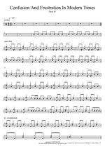 Confusion And Frustration In Modern Times Sum 41 Full Drum Transcription / Drum Sheet Music COPYDRUM