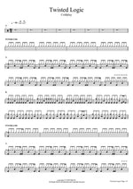 Twisted Logic Coldplay Full Drum Transcription / Drum Sheet Music COPYDRUM