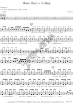 More Than a Feeling Boston Full Drum Transcription / Drum Sheet Music COPYDRUM