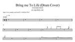 Bring me To Life (Drum Cover by Cobus) EVANESCENCE Full Drum Transcription / Drum Sheet Music COPYDRUM