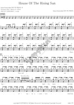 House of the Rising Sun Santa Esmeralda Full Drum Transcription / Drum Sheet Music COPYDRUM