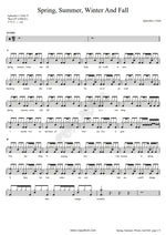 Spring, Summer, Winter and Fall Aphrodite's Child Full Drum Transcription / Drum Sheet Music COPYDRUM