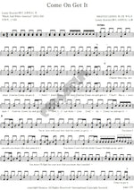 Come on Get It Lenny Kravitz Full Drum Transcription / Drum Sheet Music COPYDRUM