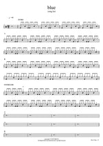 blue yung kai Full Drum Transcription / Drum Sheet Music COPYDRUM