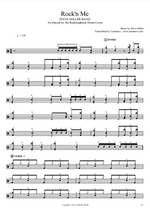Rock'n Me Steve Miller Band Full Drum Transcription / Drum Sheet Music Realsongbook