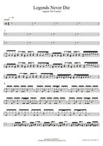 Legends Never Die Against the Current Full Drum Transcription / Drum Sheet Music COPYDRUM